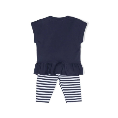 Baby 1Set Sailor Teddy Bear Tshirt And Leggings Blue Co-Ord