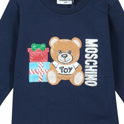 Kids Long Shirt Christmas Blue Navy