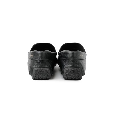 Parsal Loafers Black With List White Red