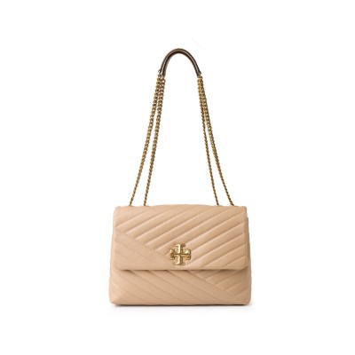 Kira Chevron small Convertible Shoulder Bag Devon Sand