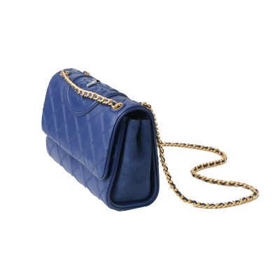 Soft Fleming Small Convertible Shoulder Bag Navy Day