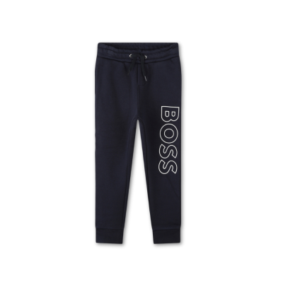 Kids 1Set Hoodie Zipper And Pants Navy Logo White