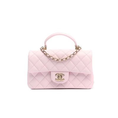 Mini Rectangular with Top Handle Pink