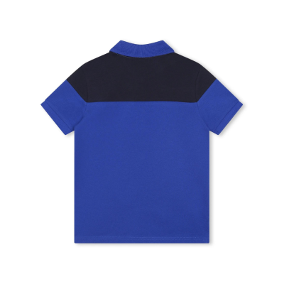 Kids Polo Tiburt Blue Stripe Multicolor With Logo White