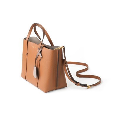 Perry Small Triple Compartment Tote Light Umber