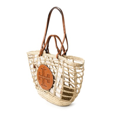 Ella Woven Medium Tote Bag Natural