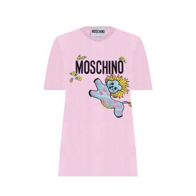 Tshirt Animal Patch Cotton Pink