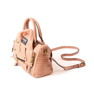 Biker Bag Medium Peach with Top Handle