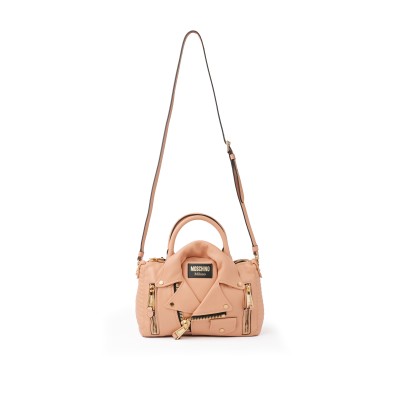 Biker Bag Medium Peach with Top Handle