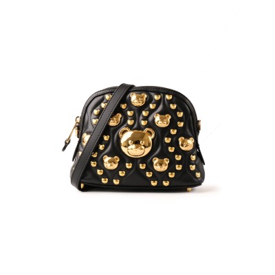 Mini Alma All Over Logo Bear Stud Black