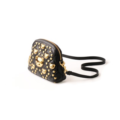 Mini Alma All Over Logo Bear Stud Black