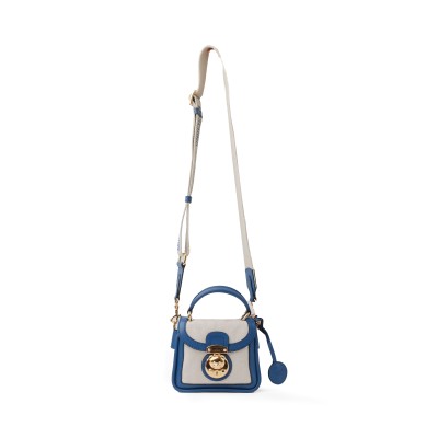 Toy Bear Mini Top Handle Bag Blue