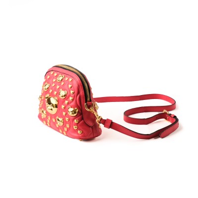 Mini Alma All Over Logo Bear Stud Red