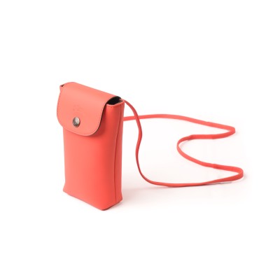 Le Pliage Xtra Phone Case With Leather Orange