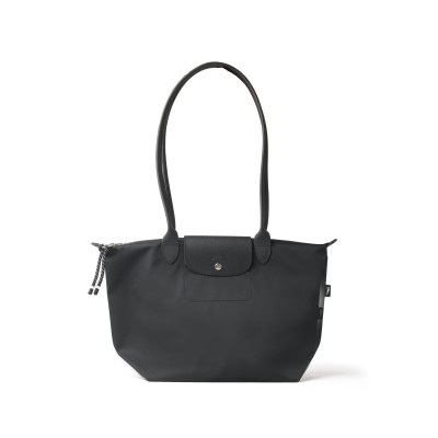 Le Pliage Energy Black Crossbody Bag With Long Handle Black