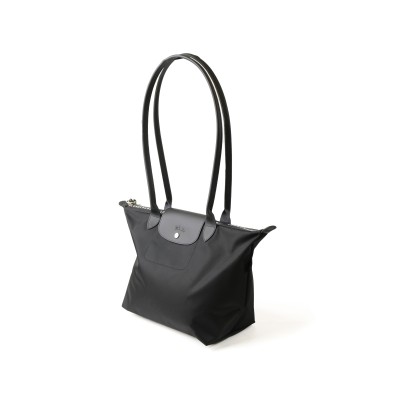 Le Pliage Energy Black Crossbody Bag With Long Handle Black