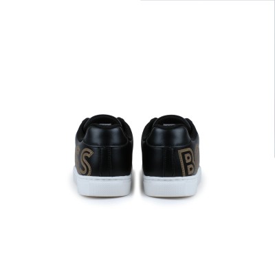 Kids Sneakers Black Logo Caramel