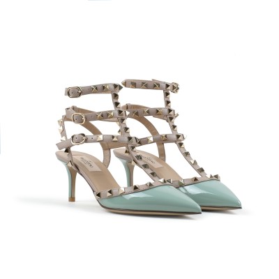 Rockstud Kitten Heels 6cm Morning Dew