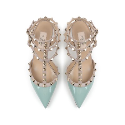 Rockstud Kitten Heels 6cm Morning Dew