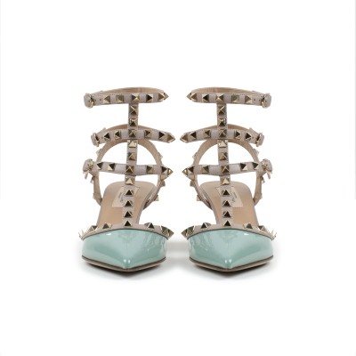 Rockstud Kitten Heels 6cm Morning Dew