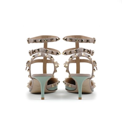 Rockstud Kitten Heels 6cm Morning Dew