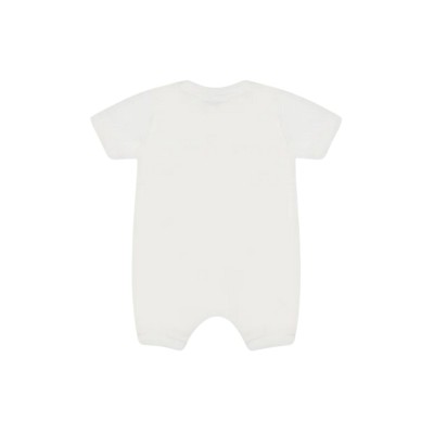 Baby Onesie All Over Teddy Toy White