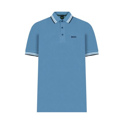 Polo Paddy 459 Light Pastel Blue With Logo Black