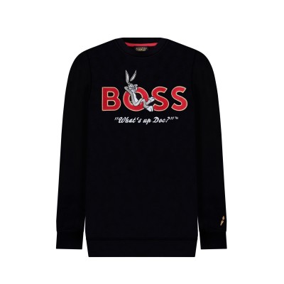 X Looney Tunes Sweatshirt 001 LNY Edition in Black With Red Logo