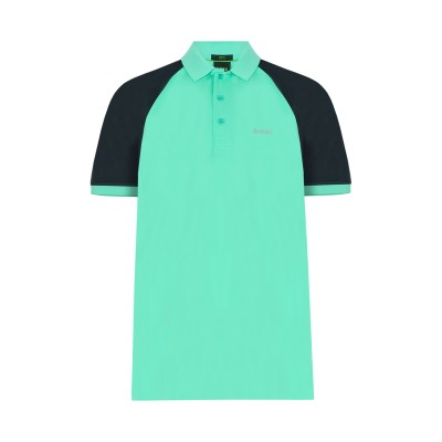 Polo Pauletech 340 Turquoise With Logo White