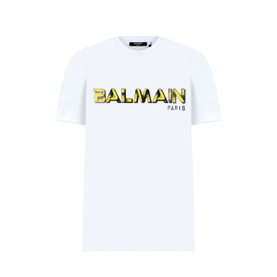 Tshirt White Logo Yellow