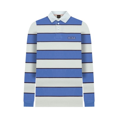 Polo Longsleeve Perugby 525 Stripe Blue Multicolor