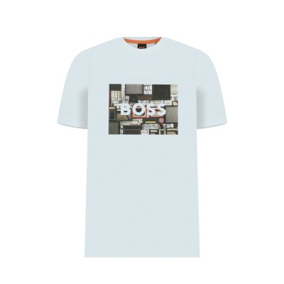 Tshirt Teeheavyboss With Seasonal Artwork Natural White