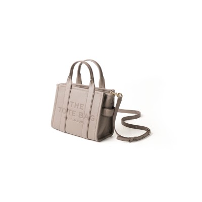 The Leather Small Tote Bag Cement