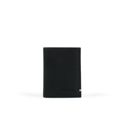 Sur Seine Bifold Wallet Black Leather 6 Slot Card