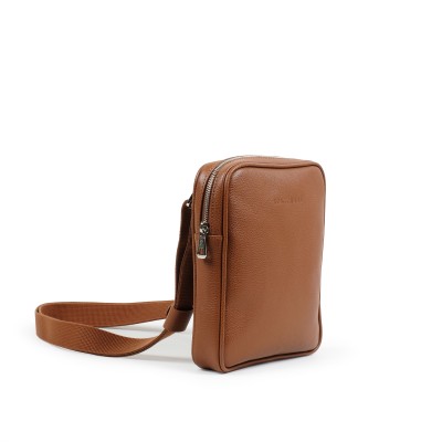 Le Foulonne XS Crossbody Bag in Caramel Leather