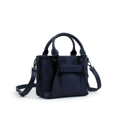 3D Handbag Small in Black Leather