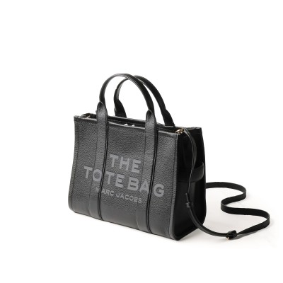 The Leather Medium Tote Bag Black