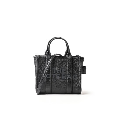 The Leather Micro Tote Bag Black