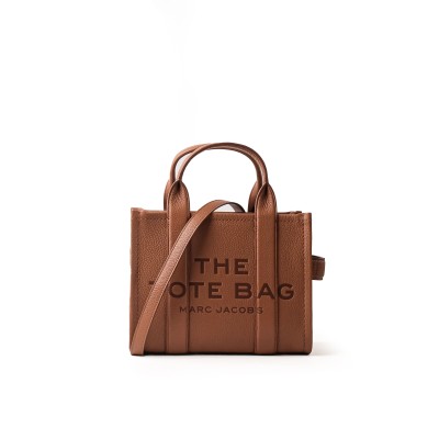 The Leather Micro Tote Bag Argan Oil