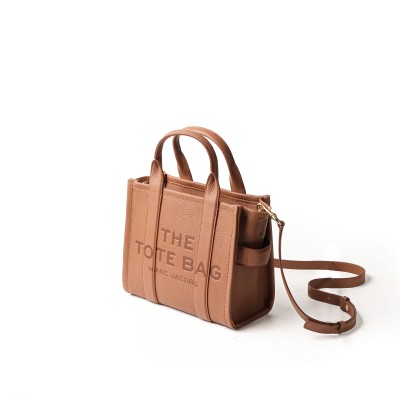 The Leather Micro Tote Bag Argan Oil