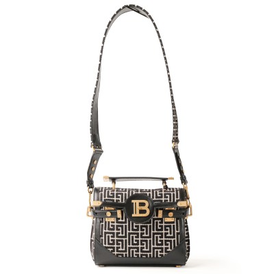 B-Buzz 23 Bag In Jacquard Monogram Black White