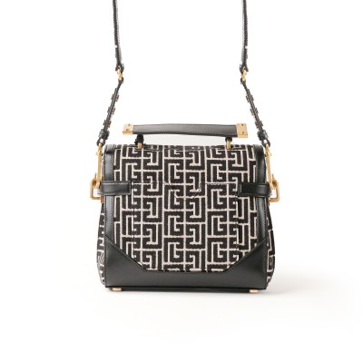 B-Buzz 23 Bag In Jacquard Monogram Black White