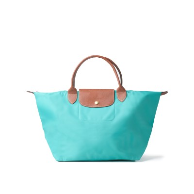 Le Pliage Original Top Handle Bag M Turquoise