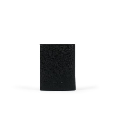 Le Foulonne Bifold Wallet Black Leather 6 Slot Card