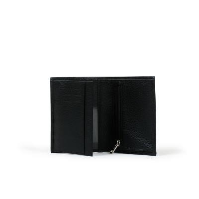 Le Foulonne Bifold Wallet Black Leather 6 Slot Card