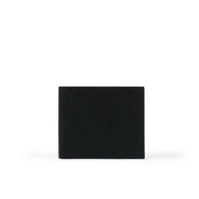 Le Foulonne Wallet Black Leather 8 Slot Card