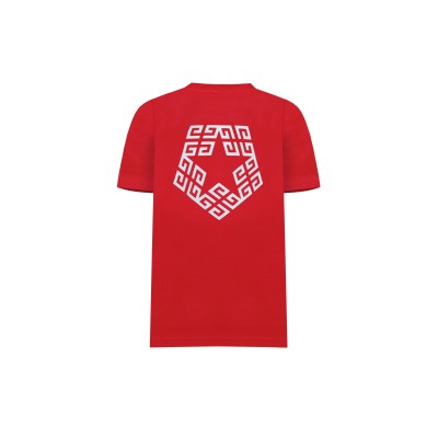 Kids Tshirt 4G Star Bright Red Logo White