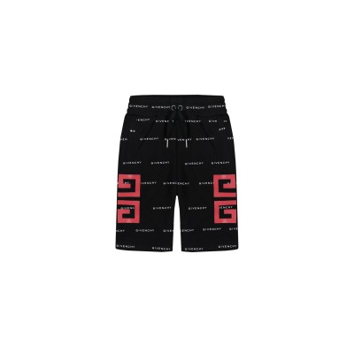 Kids Knit Shorts Pants 4G All Over Logo Black White