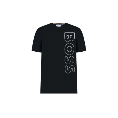 Kids Tshirt Black With Logo White