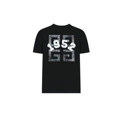 Kids Tshirt George V Black Logo Print White